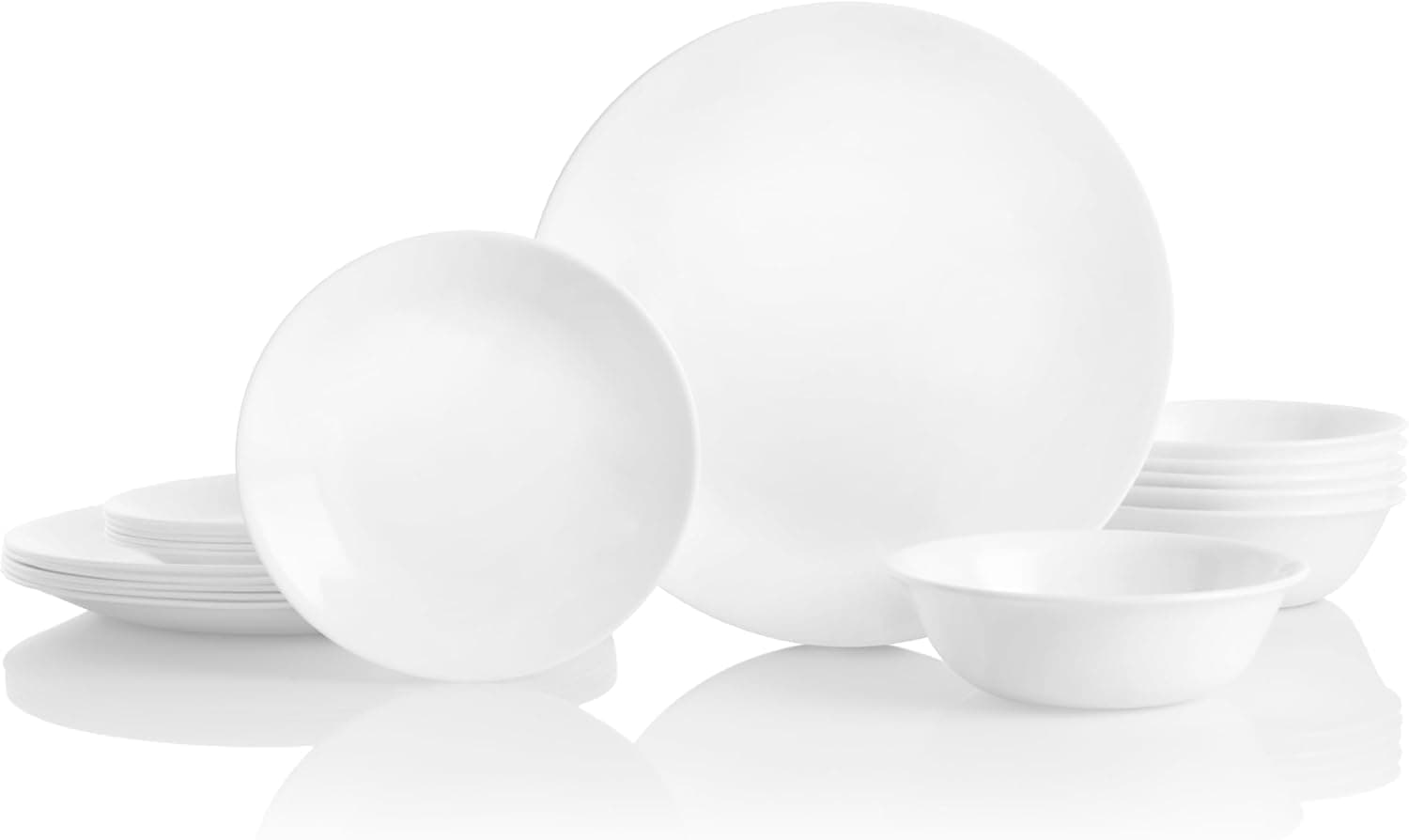 Corelle 12-Piece Dinnerware Set — Winter Frost White