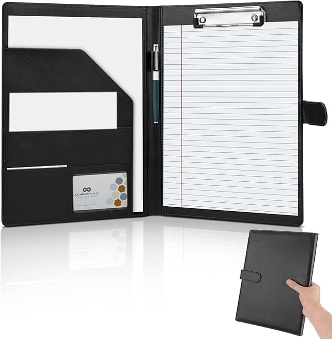 Professional Padfolio Portfolio Binder — Interview Resume Folder