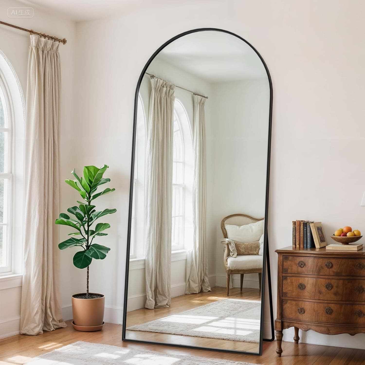 Full Length Floor Mirror — 65" x 22"